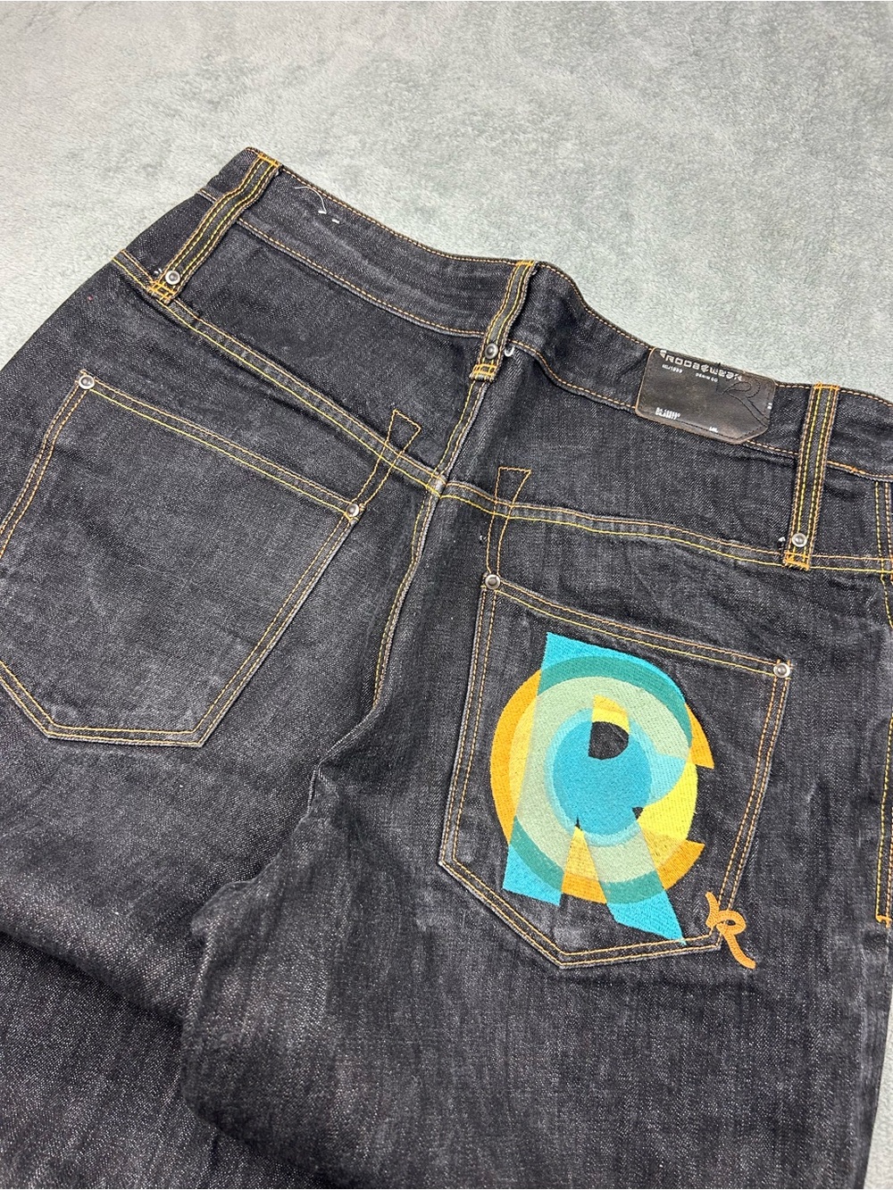 Y2K Embroidered RocWear Jorts
